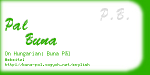 pal buna business card